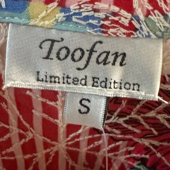 Toofan Embroidered V-Neck Tunic NWT - Picture 4 of 7